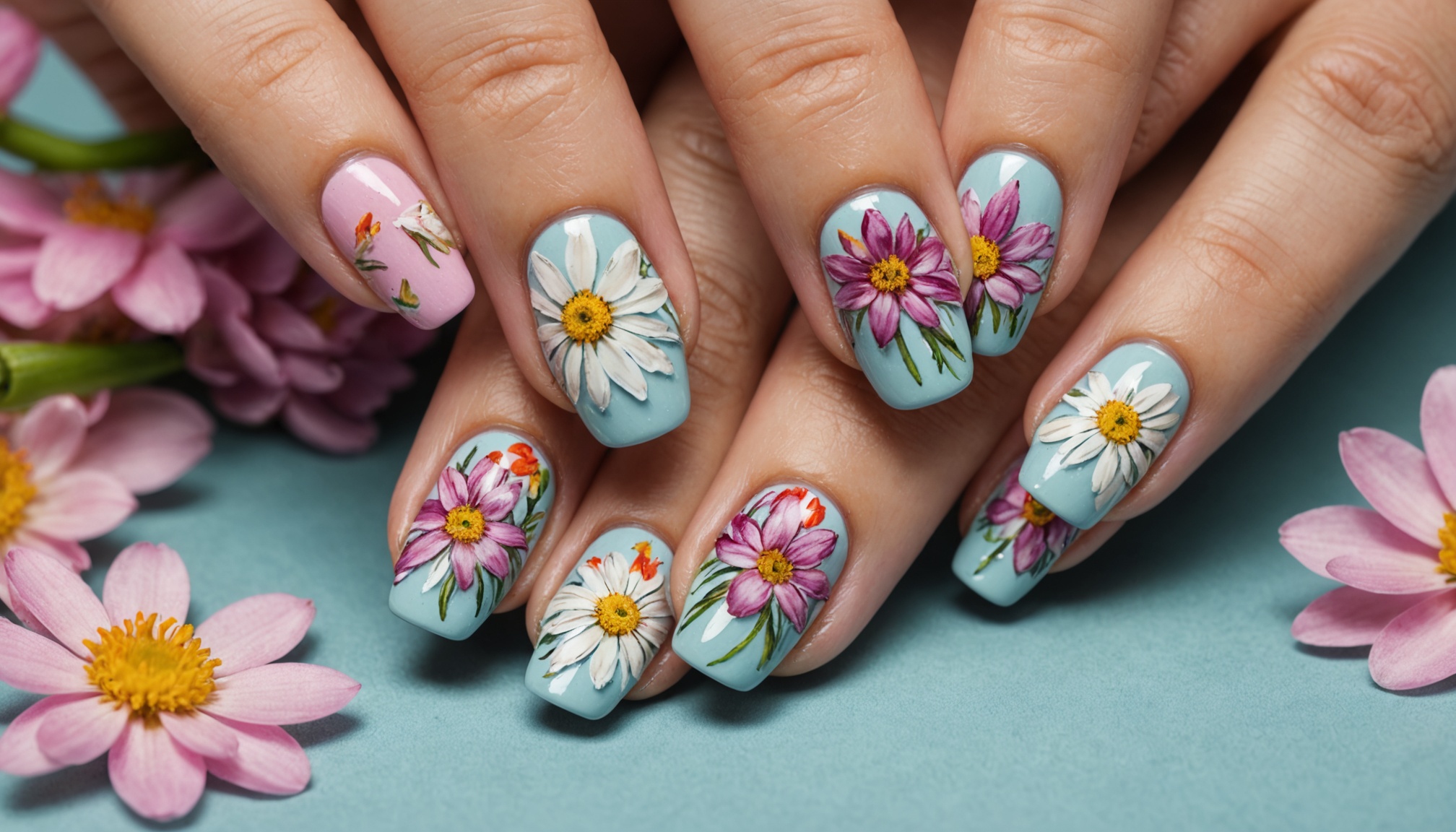 Wiosenne kwiaty na paznokciach - inspirujące style i techniki manicure