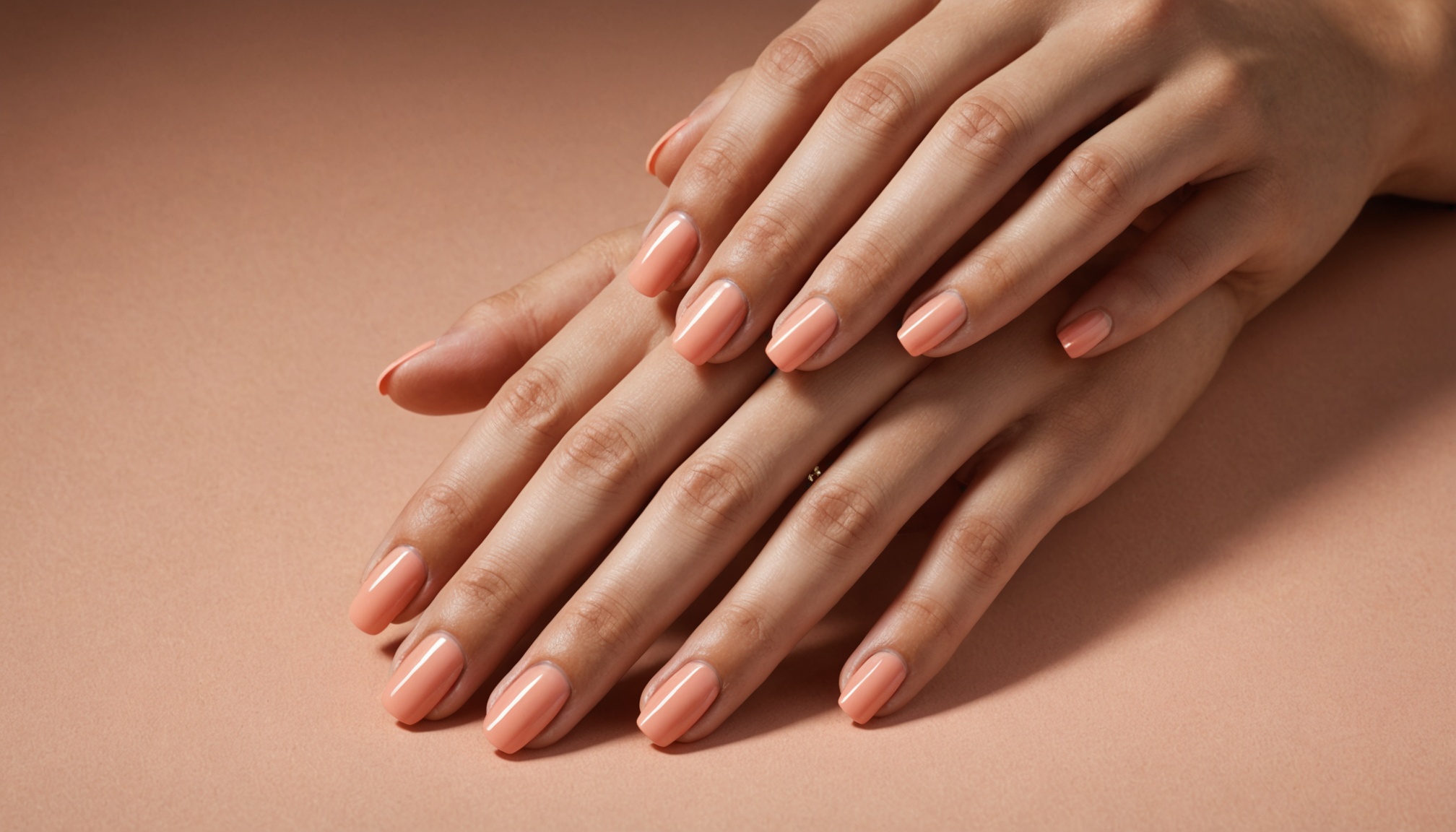 jakie paznokcie do brzoskwiniowej sukienki 4